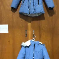 دو جفت کاپشن آبی و صورتی|کفش و لباس بچه|ساری, |دیوار