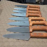 ۵۰ عدد چاقو حیدری همه سایز دسته چوبی و تفلون|ظروف پختوپز|تهران, تهرانسر مرکزی|دیوار