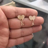 گوشواره ( طلا ) میخی و آویز|جواهرات|اراک, |دیوار