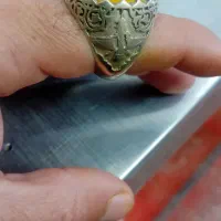 انگشتر نقره قلمکاری