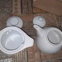 دو عدد قوری چینی هتلی مناسب چای دمنوش قهوه|قوری، کتری، قهوهساز دستی|ساری, |دیوار