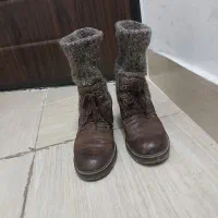 پوتین چرم طبیعی سایز ۴۰ و ۴۱|کیف، کفش، کمربند|الوند, |دیوار