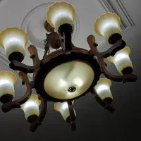 لوستر چوبی مدرن