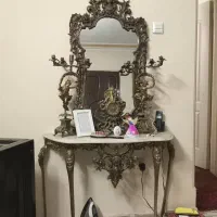 فروش خریدار لوستر آینه شمعدان آبکاری برنجی برنزی
