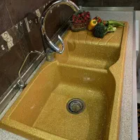 سینک ظرفشویی استیل گرانیتی لگن هود گاز دهعمیق زیبا