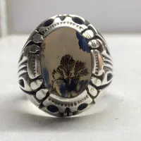 انگشتر نقره دست‌ساز شجر قائنات « فروش فوری »