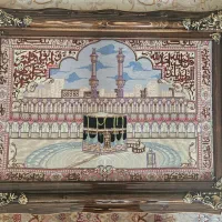 تابلو فرش طرح مکه مکرمه با قاب