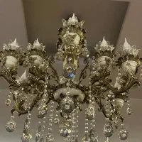 لوستر برنز ۶ شاخه|لوستر و چراغ آویز|اردبیل, |دیوار