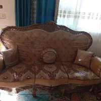 مبل سلطنتی چوب گردو اصل|مبلمان خانگی و میز عسلی|کومله, |دیوار