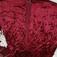 پیراهن مجلسی مخمل زرشکی|لباس|گناباد, |دیوار