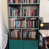 دو عدد کتاب خانه چوبی