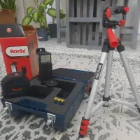 تراز لیزری رونیکس با پایه رنده برقی  دریل سر کج
