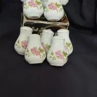 قندان و نمکدان گل سرخی