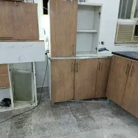 کابینت فلزی کارکرده ۳متری بهمراه یک عدد بوفه