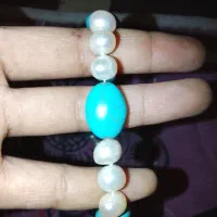 گردنبند فیروزه و مروارید