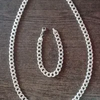 ست نقره-گردنبندنقره-زنجیر و دستبند نقره-زنجیر نقره