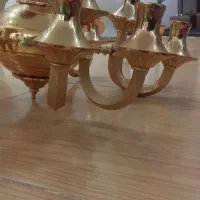 لوستر طلایی پنج شعله