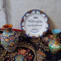 گلدان دستی منبت کاری دستی سنتی