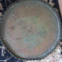 سینی یا مجمع مسی|کلکسیون اشیاء عتیقه|رشت, بازار|دیوار