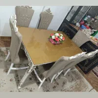 میز غذا خوری طرح کلاسیک ۶ نفره