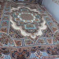 فرش ماشینی ۹متری جفت کرم رنگ