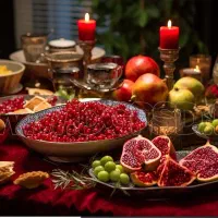 شب یلدا شب دورهمی باغ جاده ماهیدشت