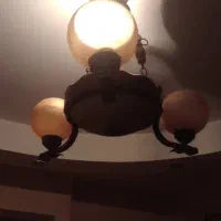 لوستر سه شعله و چهار شعله چوب نراد