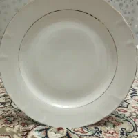 دوازده عدد پلو خوری و شش عدد خورشت خوری لب طلایی