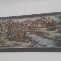 تابلو بزرگ در حد نو|تابلو فرش|بروجرد, |دیوار