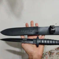 چاقو مدل رمبو دو لب با جعبه