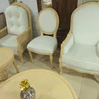 مبل کوئین فرانسوی حصیری|مبلمان خانگی و میز عسلی|رشت, خمیران زاهدان|دیوار