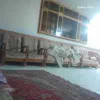 مبل ۹ نفره چوب گردوو میز آشپزخانه و تخت ۱ نفر
