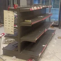 قفسه فروشگاهی دو طرفه فولاد مشبک