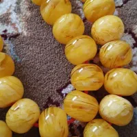 تسبیح کهربای دانه درشت