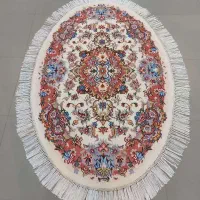 فرش دستباف زرع و نیم بیضی طرح تبریز