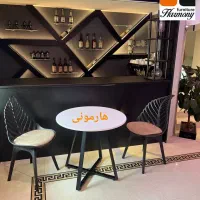 صندلی برگ پایه پلیمری/ضد آب/تشک دار/فضای باز