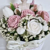 باکس گل شمع، مناسب روز پدر، مادر ، معلم ،|صنایع دستی و سایر لوازم تزئینی|مشهد, آزادشهر|دیوار