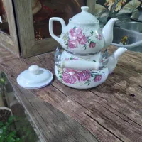 کتری قوری چینی اصلااستفاده نشده نونو