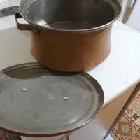 قابلمه مسی|ظروف پخت‌وپز|ساوه, |دیوار