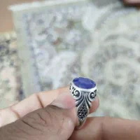 انگشتر نقره یاقوت کبود