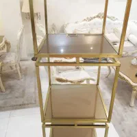 قفسه فلزی طلایی|کتابخانه، شلف، قفسههای دیواری|رشت, علی آباد|دیوار