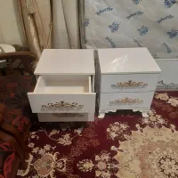 تخت خواب و تشک رویال و میز عسلی در حد نو|تخت و سرویس خواب|پیر بکران, |دیوار