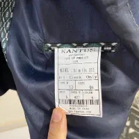 کت و شلوار ابی نفتی سایز ۴۶|لباس|کاشمر, |دیوار