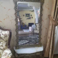 آینه و شمعدان برنز اصل