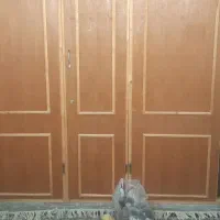 کمد دیواری چوبی با کلاف و طبقه