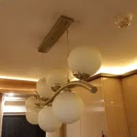 لوستر و آباژور و دیوار کوب مولکولی 16 و 8 و 3 شعله|لوستر و چراغ آویز|رشت, دیلمان|دیوار