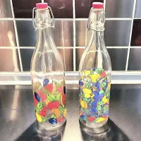 بطری طرح دار CERVE ایتالیا ۱۹۹۵ میلادی|ظروف نگهدارنده، پلاستیکی، یک‌بارمصرف|تهران, مجیدیه|دیوار