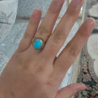 انگشتر نقره نگین فیروزه