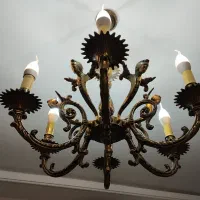 لوستر برنزی۶ شاخه طرح فرشته