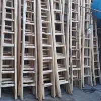 نردبان چوبی از ۲تا۷ متر الوار بنایی (تخته بشکه)بیل|مصالح و تجهیزات ساختمان|تهران, امامت|دیوار